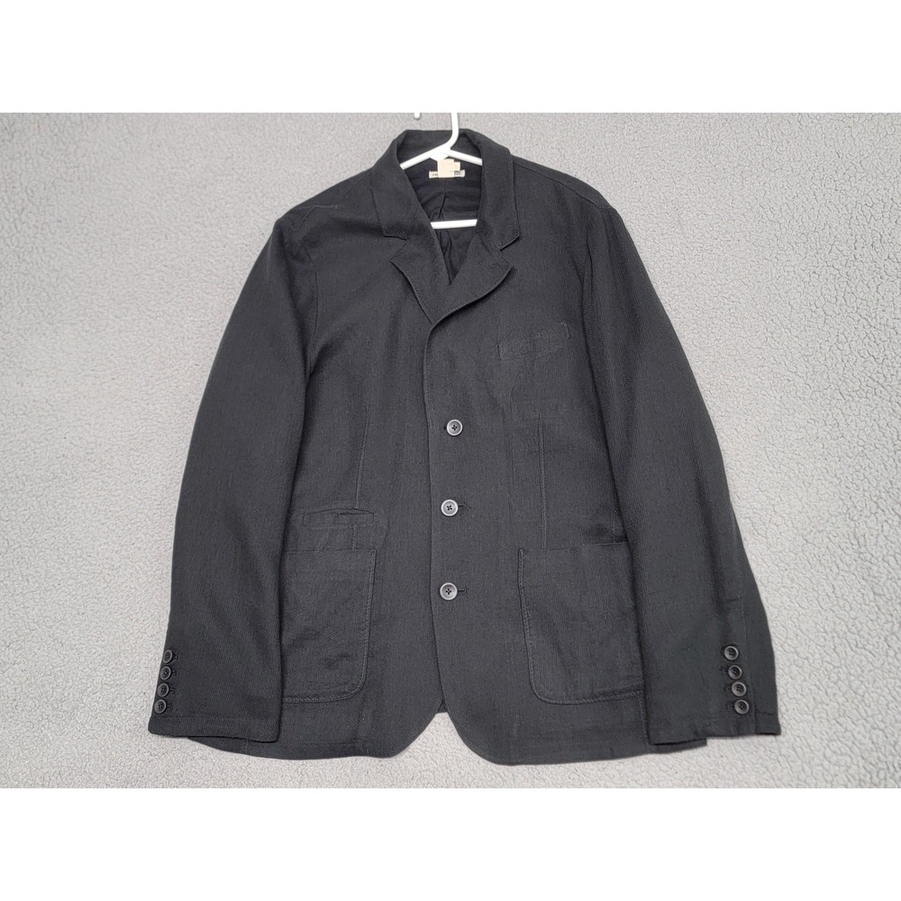 Carbon2cobalt Blazer Jacket Mens Medium Gray Cotton Rayon Knit Casual Sport Coat